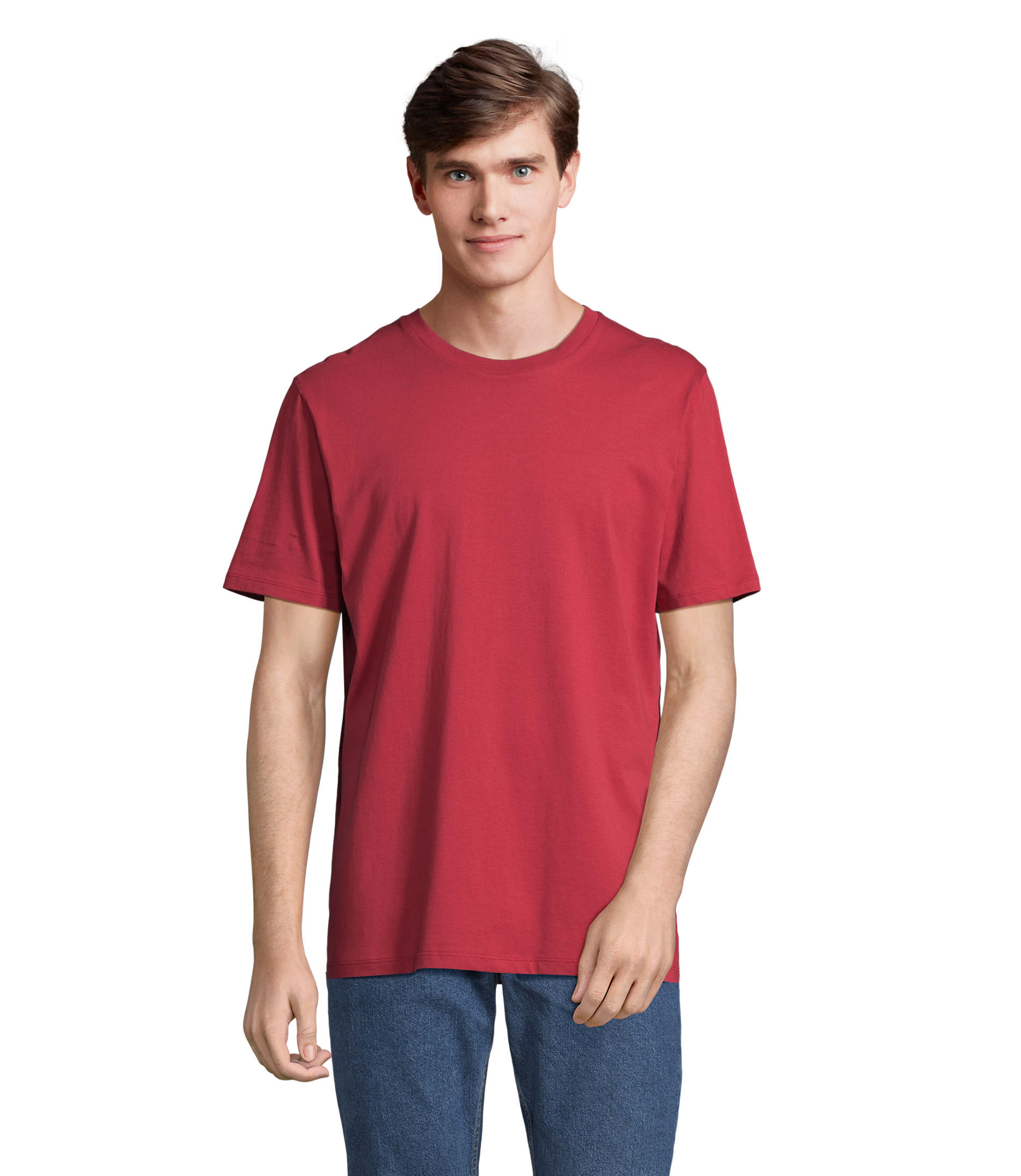 T-shirt promotionnel coton bio 175g LEGEND Folk red twin